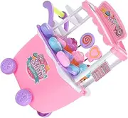 Kisangel 1Set Candy Ice Cream Truck for Interactive Play House Educational with Realistic Accessories for Parent Bonding and Imaginative Play