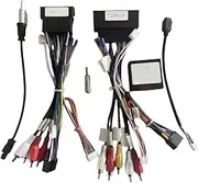Car 16pin Wiring Harness Adapter Canbus Box Decoder Android Radio Power Cable Compatible for Fiat Ducato RP5-FT-002