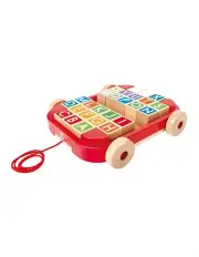 [Hape] Pull-Along Cart with Stacking Blocks