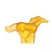 LALIQUE CRYSTAL KAZAK HORSE GOLD LUSTER #10330400 New in Box