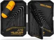 Hex Key Allen Wrench Set: 41-Piece Hex and Torx Key Set with Torque Handle, Stan