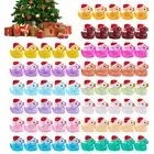 UP 100PCS NEW HOT Luminous Christmas Ducks Glow In The Dark Mini Figurines Decor