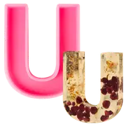 Urban Crafter - Large Alphabet Silicone Mould - U -Height:15.2cm