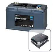 Projecta 100Ah High Discharge Lithium Battery + IDC25X 25A Intelli-Charge DC-DC Charger
