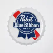 Pabst Blue Ribbon Beer Cap Metal Tin Sign Poster
