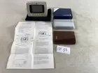 Singapore Airlines Gift World Time Calendar Clock Balenciaga Wallet Lot 13F33