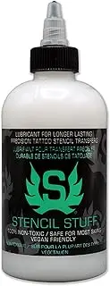 Stencil Stuff Tattoo Stencil Transfer Gel – 8oz Tattoo Stencil Transfer Solution – Vegan-Friendly Stencil Gel – Fast-Drying and Long-Lasting – Clean and Easy Application