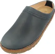 [HAFLINGER] Travel-Cassic Elegant Clog Leather Rubber Sole and Cork Latex Footbed