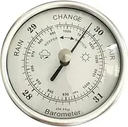 KLSAMNM 72mm Precision Aneroid 3 in 1 Barometer 72mm Wall Hanging Barometer 1070hPa Round Dial Air Weather Station Tester