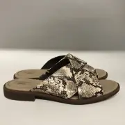 Clarks Declan Ivy Taupe/Snake Sandal Women's Size 9 Wide