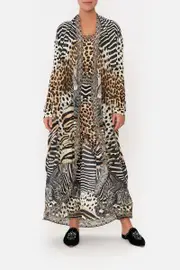 LONG CASUAL JACKET WITH POCKETS FOR THE LOVE OF LEO