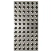 Duratac Carborundum Insert Tactile Hazard Stainless Steel Plate - 4 Pack