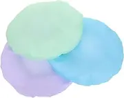 Gogogmee 3pcs Shower Cap Hair Bonnet Elastic Band Bath Cap Pe Lined Bath Cap Hair Steamer Cap Washable Elastic Band Bath Hat Elastic Hair Cap Waterproof Bath Hair Hat Waterproof Bath Cap or