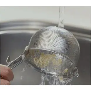 日本製 mama cook 18-8不鏽鋼 可掛式濾網 漏勺 濾勺 篩子 撈勺