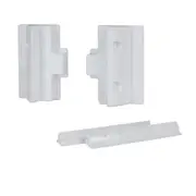 [TechBrands] ABS Solar Panel Mounting Brackets Pair (White) - Spoiler