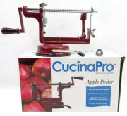 CucinaPro Apple Peeler Corer Durable Heavy Duty Chrome Cast Iron Potato Peel NEW