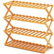 4 tier Bamboo Shoe Rack Organizer Wooden Storage Shelves Stand Shelf