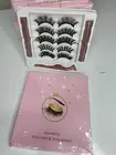 5 Pairs Magnetic Eyelashes Extension lashes Kit with 1 Tweezer and 2 eyeliners