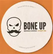 Bone Up Brewing Co Beer Coaster Everett MA