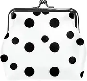 [CWAGFEQZ] Wallet Women,Coin Purse,Coin Purse for Women,Coin Purses,Black White Polka Dot