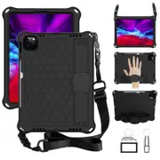 Catzon Hive iPad Case For iPad Pro11//Air4 10.9 Durable Stand Cover With Shoulder Strap-Black