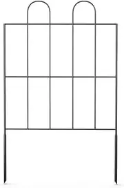 15 Panels Decorative Garden Fence with Gate, 32 in(H) X 30 ft(L) No Dig Fence Outdoor for Yard, Heavy Duty Rustproof Metal nimal Barrier Edging Border for Dog, Rabbits
