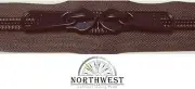 YKK Nylon Coil Zipper Tape # 10 Walnut 25 yards with 25 Black Zipper Sliders