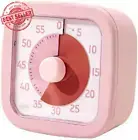 60-Min Visual Timer for Kids Classroom Home Office Countdown Clock - Pink
