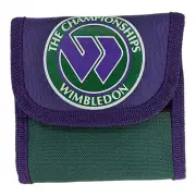Genuine Wimbledon Tennis The Championships Wallet Tri Fold Vintage Purple Green