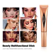 Sponge Brush Multi-use Face Contour Highlight Rouge Liquid Blush Peach Silky -