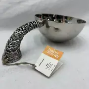 NEW! Mukul Goyal Design Bowl Modernist Sculpture Chromed Wax Casted Piece Unique