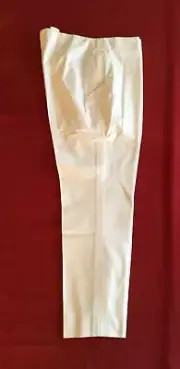 NWT! BROOKS BROTHERS White Cotton Stretch Ladies Slacks Size 12