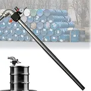 Pneumatic Oil Transfer Pump, Electric Oil Barrel Pump, Special Liquid Pump for 180-220L Barrels,40-50L/min High-Flow Diesel & Solvent Pump with Safety Valve & Pressure Gauge