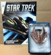 Star Trek Eaglemoss Nausicaan Fighter Starship & magazine #30