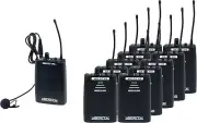 VocoPro Wireless Audio Broadcast System Bodypack Transmitter with ten bodypack