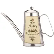 Avanti Stainless Steel 18cm/500ml Veneto Decorative Oil Can Container Silver