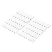 10Pcs 8"x2" Blank Engraving Name Plate Personalized Laser Printing Plate White