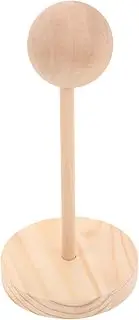 Toyvian Doll Wig Display Stand: 15cm Versatile Storage Holder For Doll Heads And Wigs Fashionable Figurine Styling Stand For Enhancing