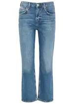 Agolde Kye Distressed Straight-leg Jeans - Indigo - 25 (W25 / UK 6 / XS) 25 (W25 / UK 6 / XS)
