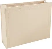 WADORN Felt Handbag Organizer Insert, Felt Tote Bag Storage Insert Rectangle for LV Sac Plat PM Purse Organizer Bag In Bag with Zipper Pocket Handbag Shaper Liner, Beige, 8.4x10.6x3.1 Inch