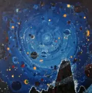Starry Sky, Attempt : Wenzel Hablik : 1909 : Archival Canvas Art