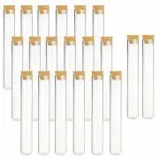 10-100X Clear Glass Test Tube With Wooden Cork Stopper Wedding Favors Bottles