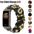 For Fitbit Charge 3 / Charge 4 / 3 SE Scrunchie Stretch Fabric Tracker Band