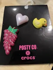 SOLD OUT Crocs x Post Malone Jibbitz Charms 3 Pack PostyCo