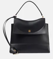 [Balenciaga] Balenciaga Nano leather tote bag One Size black