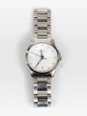 Silver G-Timeless Mother Of Pearl Watch