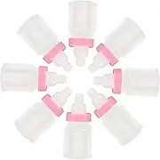 DECOMELODY 12pcs Shower Candy Bottles Reusable Party Treats Box for Sweets Milk Bottle Shaped Favors Design for Birthday and Shower Decorations