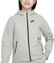 Nike Sportswear Tech Fleece Hoodie Grey FD2979 063 Kids Large NWT