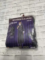 Wednesday Addams Dress Halloween Costume Rubies Women’s S Small (4/6) New NWT