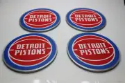 DETROIT PISTONS ROUND COASTER SET OF 4 With holder 3d printed